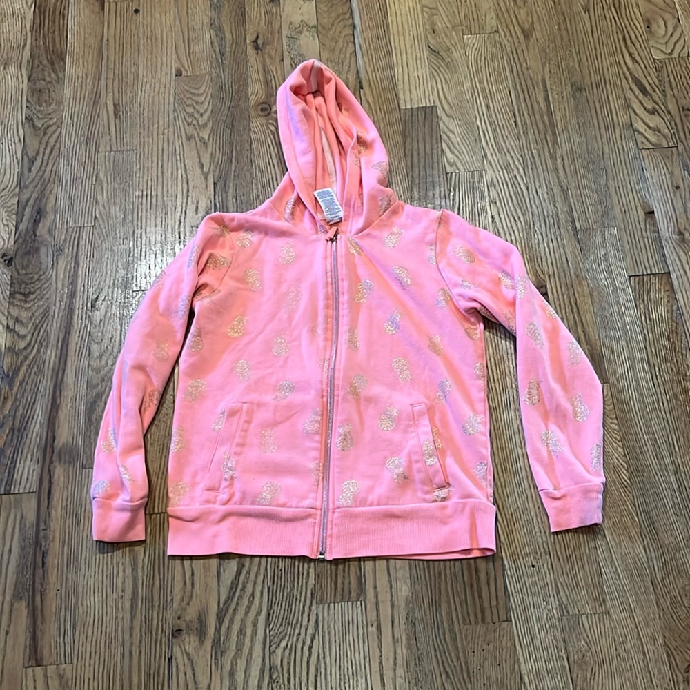 I'm selling a orange and gold pineapple zip up